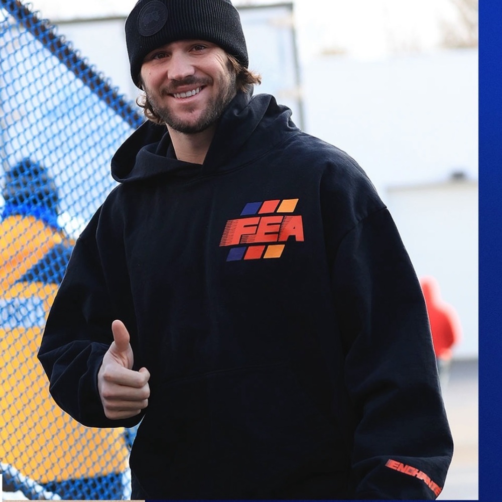 Enchanté by Daniel Ricciardo FEA Hoodie as seen on Josh Allen